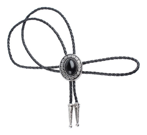 Collar Vintage Occidental Vaqueiro Masculino Bolo Tie