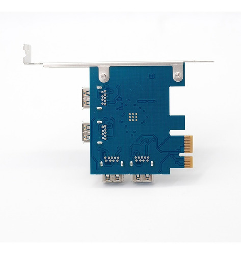 Imagen 4 de 5 de Multiplicador Riser Pcie 1x A 4 Usb3.0 Adaptador Rig Mineria
