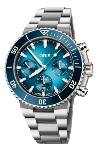 Reloj Oris Aquis Chronograph Correa Gris