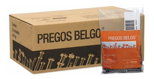 Imagem 3 de 3 de 20kg De Prego Com Cabeça 23x66 Arcelor Belgo
