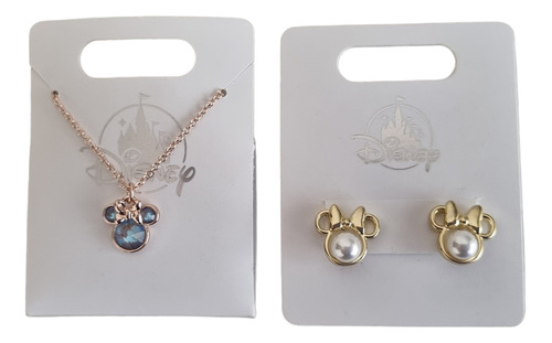 Disney Set Collar Y Aretes Icon Minnie Mouse