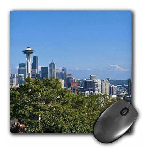 3drose Llc 8 x 8 x 0.25 inches Mouse Pad, Seattle Washing