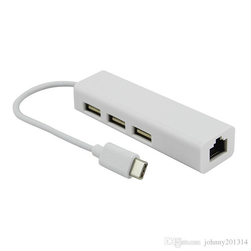 Adaptador Usb 3.1 Tipo C A Rj45 Gigabit Ethernet Lan Macbook