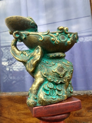 Estatua Elefante Fortuna Ganesha 21cm Solo X Pedido Garantía