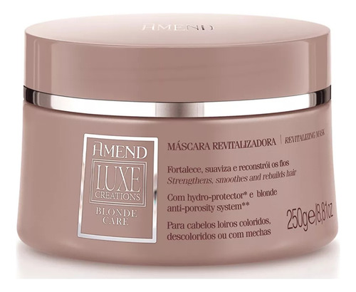 Kit 3 Produtos Luxe Creations - Shampoo, Cond E Másc - Amend