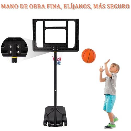 Tablero De Basquetbol Baloncesto Portátil De Altura