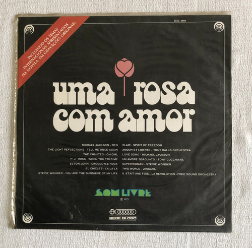 Lp Vinil Novela Uma Rosa Com Amor- Internacional.