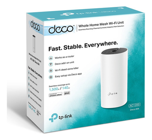 Tp-link Deco M4(1-pack) Wifi Mesh Intelig Doble Banda Ac1200