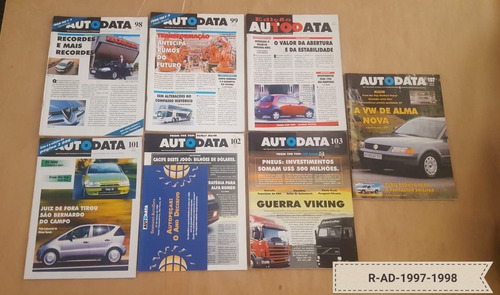 Revista Auto Data | 1997 E 1998 | 7 Unid.
