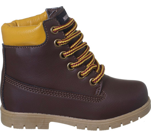 Bota Mountain Infantil Ortopasso Menino Confortável Moda 