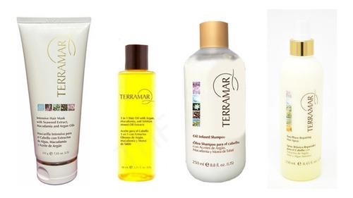 Shampoo Oleoso+spray Bifasico+mascarilla+oleo 98 Ml Terramar