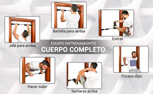 Imagen 3 de 9 de Barra Dominadas Expandible Resistente Multifuncion No Pernos