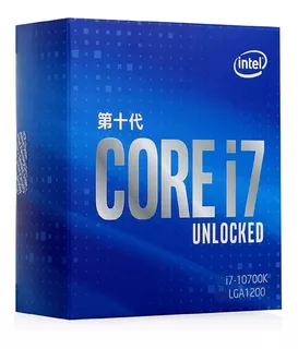 Procesador Intel Core I7-10700k Caché De 16mb Hasta 5.10 Ghz