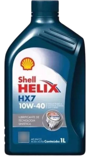 6und. Óleo Shell 10w40 Óleo De Motor Helix Hx7 1l