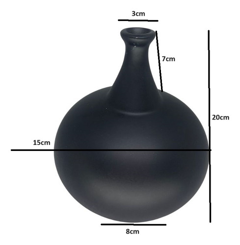 Vaso Centro Mesa Aparador Decorativo Cerâmica Argila Luxo