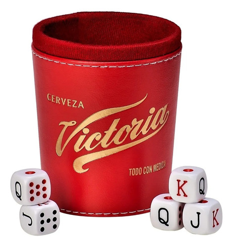 Dominó Victoria Estuche Cierre Y Cubilete Victoria
