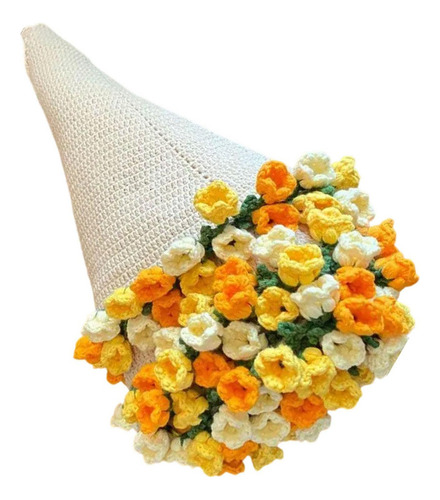 A Kit De Crochet De Manta De Flores Decoración Diy