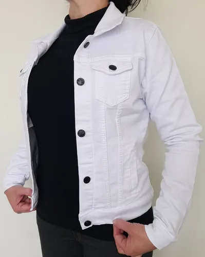 Chaqueta De Jeans Blanca