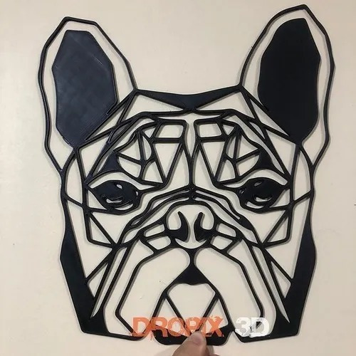 Cuadro Bulldog Frances Decorativos Para El Hogar-dropix3d