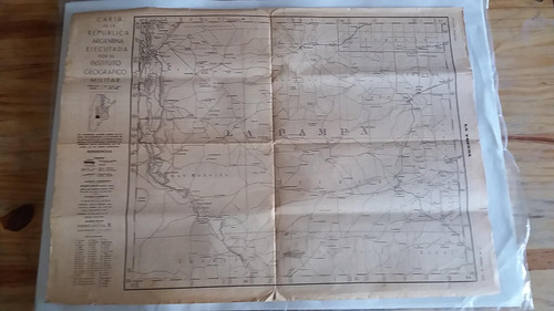 Mapa Inst.geog.militar Diario La Prensa 13 Octubre 1932