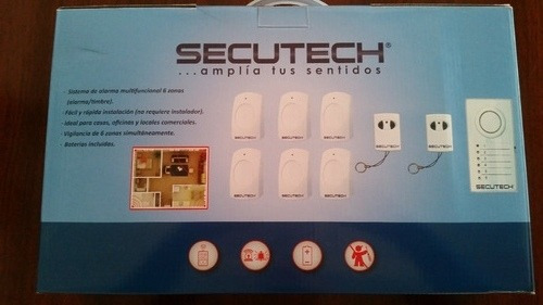 Kit De Alarma Secutech De 6 Sensores  Inalambrico