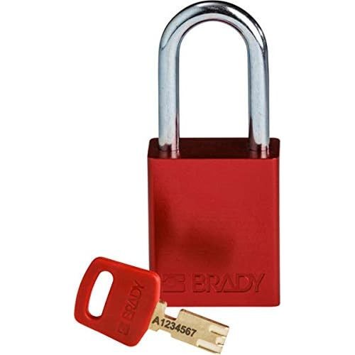 Candado De Bloqueo Safekey De Aluminio, Color Rojo, 1,5...