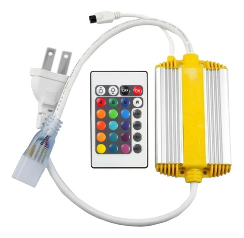 Kit Controlador Manguera Led Rgb - Con Remoto Ir 44btn - 120v Multicolor