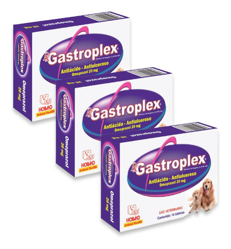 Kit De 3 Gastroplex 20mg Caja Con ** 20 Tabletas **