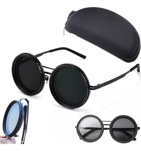 De Sol Polarizadas Uv Ajustables Circulares , Gafas