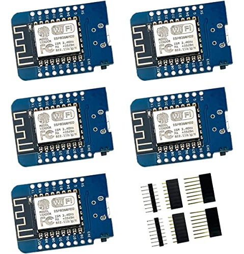Mini Nodemcu Esp8266 Esp-12f Wifi M De Hosyond, D1, 5 Unidad