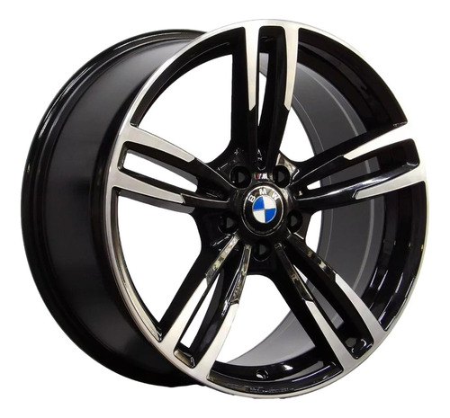 4 Rodas Bmw 17 M3 / 320i / 120i / 118i /(5x120) Cor Preta Diamantada