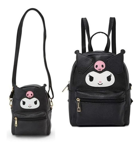 Cartoon Cute My Melody Kuromi Cinnamoroll Hombro De Cuero Pu