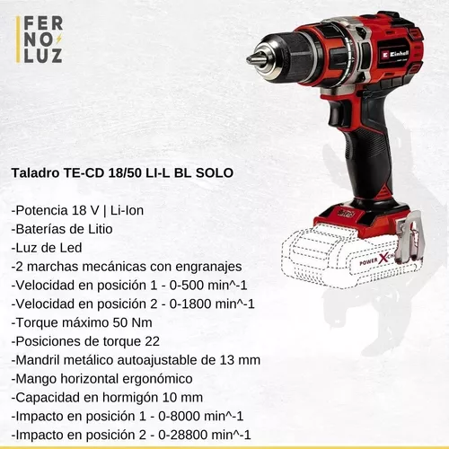 Taladro Einhell con percutor (de cable o batería)