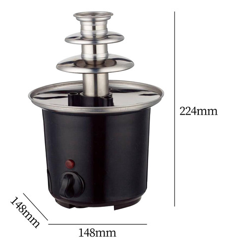 Mini Fuente De Chocolate Enchufe De Ee. Uu. 3 Niveles Fondue