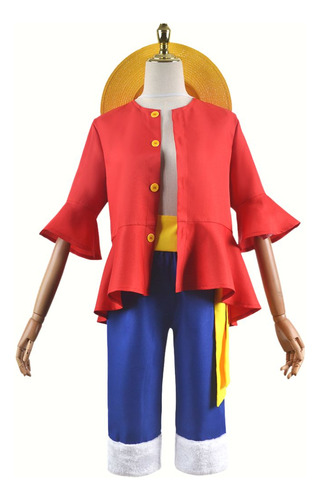 Disfraz Luffy One Piece Importado Tallas Desde 4 Hasta L