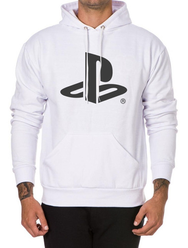 Blusa Moletom Flanelado Gamer Playstation Canguru Promoçao