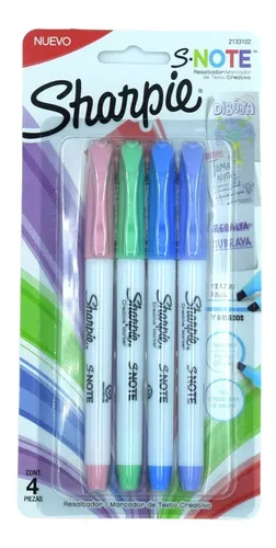 ROTULADORES SHARPIE COLORES PASTEL BLÍSTER 4