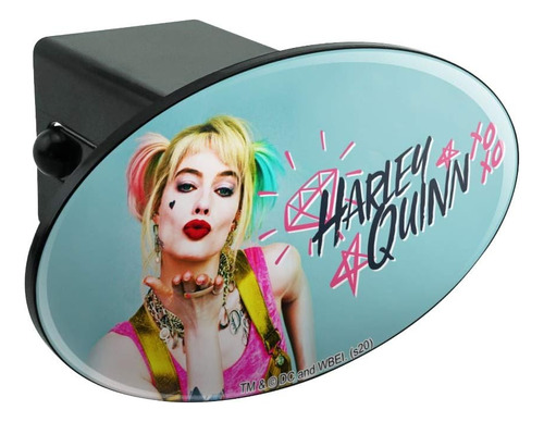 Birds Of Prey Harley Quinn Blowing Kisses Oval Tow Trailer H