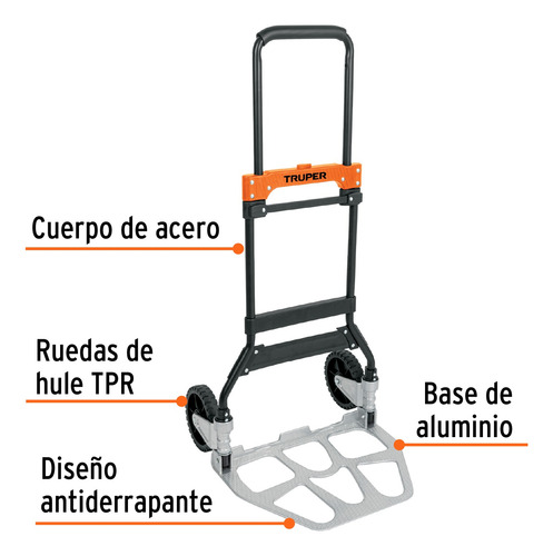 Diablo De Carga Plegable 120 Kg Truper 103198