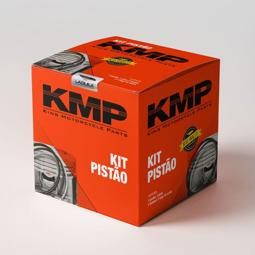 Imagem 2 de 2 de Pistao Kit C/anel Kmp Cb 300r Std