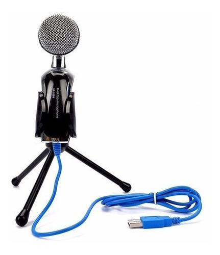Microfono Condensador Usb Semiprofesional Con Mini Tripie