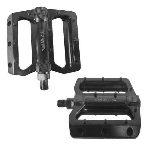 Pedal Bicicleta Nwl-393l 1/2 Benotto Aluminio Negro