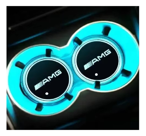 Portavasos Con Luz Led Con Sensor De Luz Mercedes - Amg