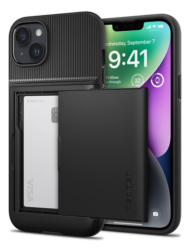 Funda Spigen Slim Armor Cs Para iPhone 14 - Negro