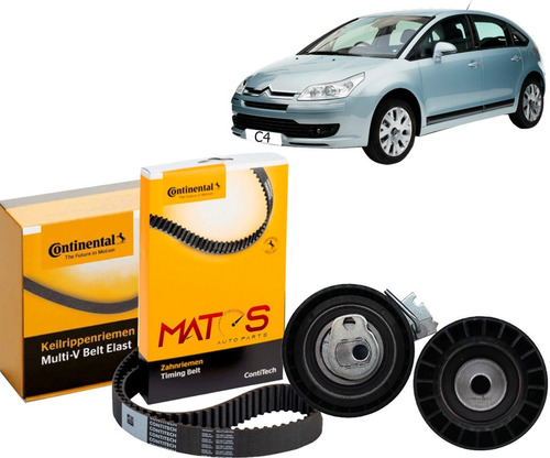 Kit Correia Dentada Citroen C3 Xtr 1.6 16v 2006 A 2011 Flex