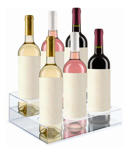 Soporte Para Botellas De Vino Acrlico Transparente Y Estant