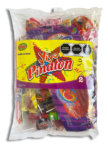 Surtido Dulces Yiyo Piñaton 2kg Variedad Bolo Piñata Fiesta