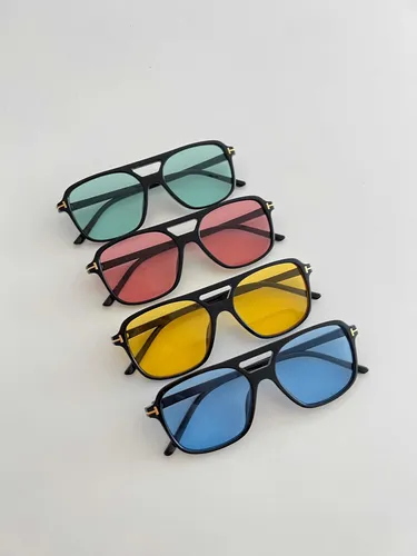 Anteojos aviador transparentes hotsell