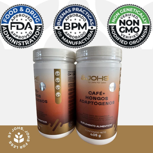 2pz Café Soluble+hongos Adaptogenos Mejora Digestión