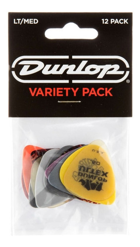 Kit 12 Palhetas Dunlop Lt/md Variety Pack Pvp101 Sortidas Cor UNICA